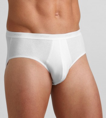 Lot de 4 slips Blanc Midi Sloggi Men Basic