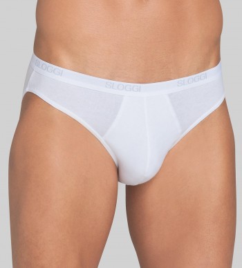 Lot de 4 slips Blanc Mini Sloggi Men Basic