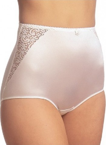 Gaine culotte haute légère dentelle Blanc Triolet 6228