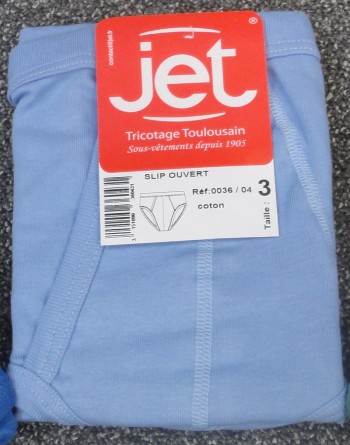 Lot de 3 slips taille haute ouverts Ciel Jet