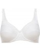 Cœur croisé féminin coton avec armatures blanc