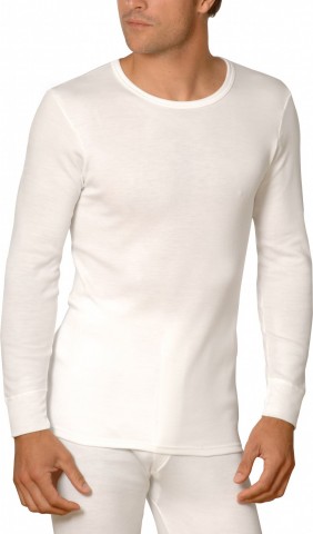 Tee-shirt manches longues blanc Rhovylon