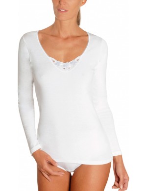 Chemise manche longue blanche 100% coton Achel