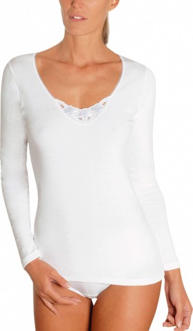 Chemise manche longue blanche 100% coton Achel