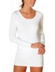 Chemise manches longues en coton interlock Blanche