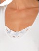 Chemise sans manches blanche 100% coton Achel