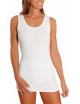 Chemise sans manches en coton interlock Blanche