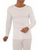 Tee-shirt manches longues blanc 100% coton