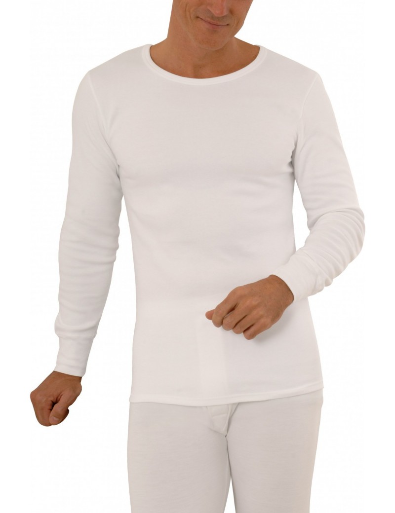 T-shirt Thermique Femme - Manches Longues - Blanc - Achel par Lemahieu -  Marques de France