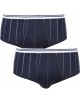 Lot de 2 slips taille haute ouvert Marine Eminence