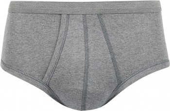 Lot de 2 slips taille haute ouvert classiques Gris