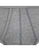 Lot de 2 slips taille haute ouvert classiques Gris