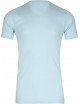 Lot de 2 Tee-shirts col V coton Bleu ciel