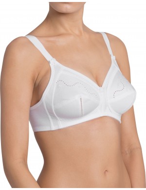 Soutien-gorge sans armatures Blanc Triumph Doreen Cotton