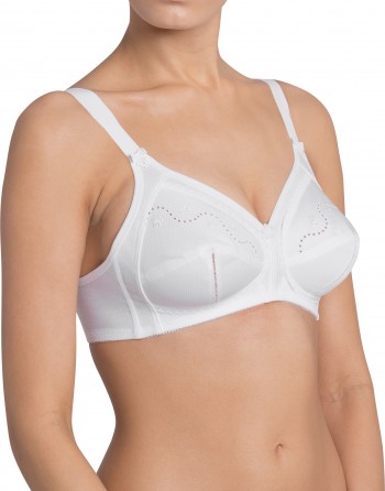 Soutien-gorge sans armatures Blanc Triumph Doreen Cotton