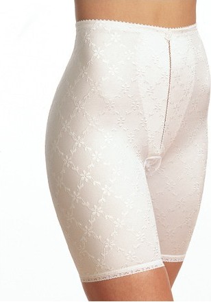 Gaine panty Brodée Blanche Triolet