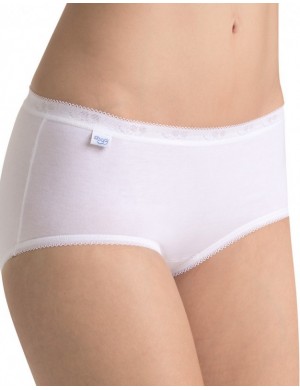 Lot de 4 slips Blanc midi Sloggi Basic