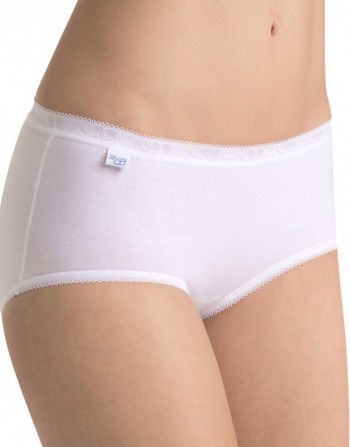 Lot de 4 slips Blanc midi Sloggi Basic