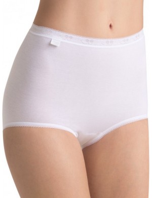 Lot de 4 slips Blanc Maxi Sloggi Basic