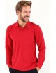 Polo manches Longues Rouge Armor-Lux