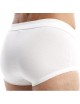 Slip ouvert ceinture latex 100% coton Blanc