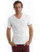 Tee-Shirt manches courtes col V Blanc ArmorLux