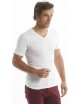 Tee-Shirt manches courtes col V Blanc ArmorLux