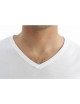 Tee-Shirt manches courtes col V Blanc ArmorLux